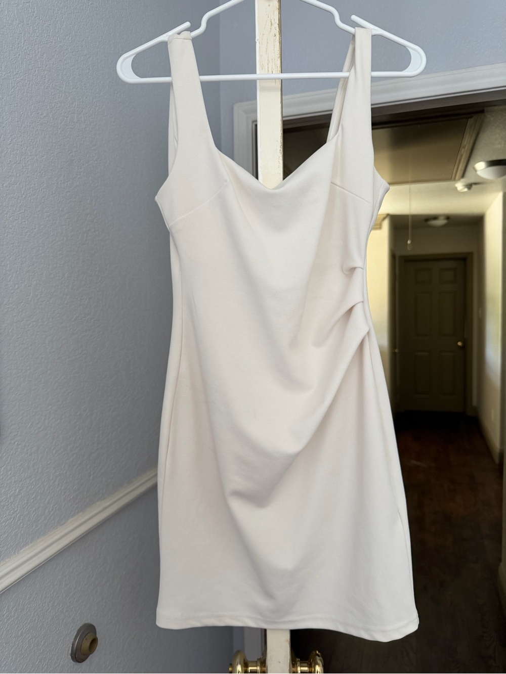 H&M Cream Cowl Neck Mini Dress